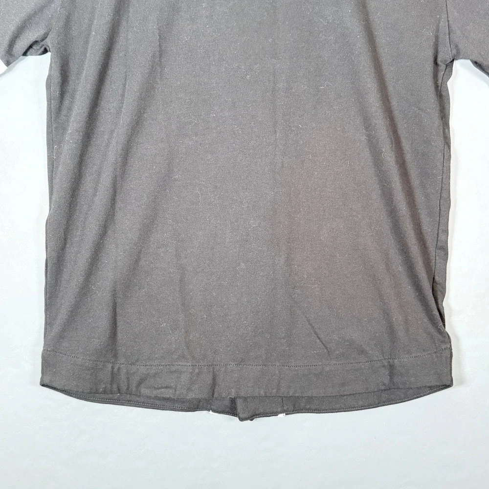 Converse All Star Athletic Dept Baseball Jersey Shirt Youth Large 12-13 Black